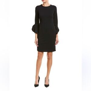 Issue New York black bell/puff sleeve dress B22